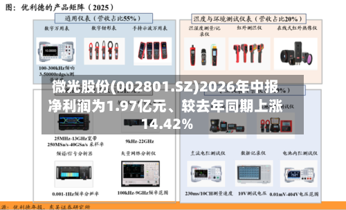 微光股份(002801.SZ)2026年中报净利润为1.97亿元	、较去年同期上涨14.42%-第1张图片