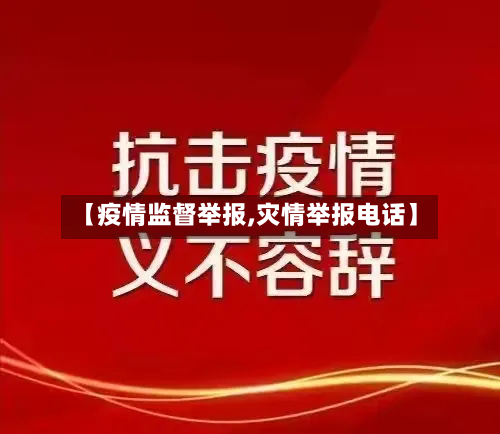 【疫情监督举报,灾情举报电话】-第2张图片