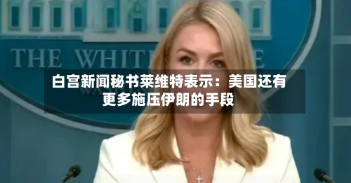 白宫新闻秘书莱维特表示：美国还有更多施压伊朗的手段-第1张图片