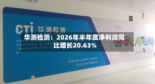 华测检测：2026年半年度净利润同比增长20.63%-第1张图片