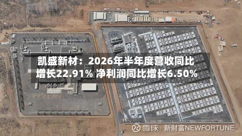 凯盛新材：2026年半年度营收同比增长22.91% 净利润同比增长6.50%-第1张图片