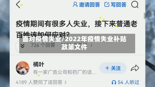 面对疫情失业/2022年疫情失业补贴政策文件-第2张图片