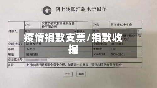 疫情捐款支票/捐款收据-第2张图片