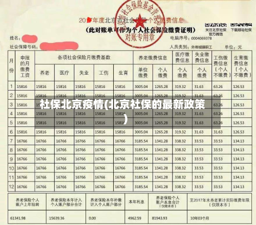 社保北京疫情(北京社保的最新政策)-第3张图片