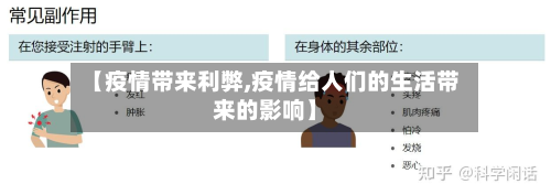 【疫情带来利弊,疫情给人们的生活带来的影响】-第1张图片