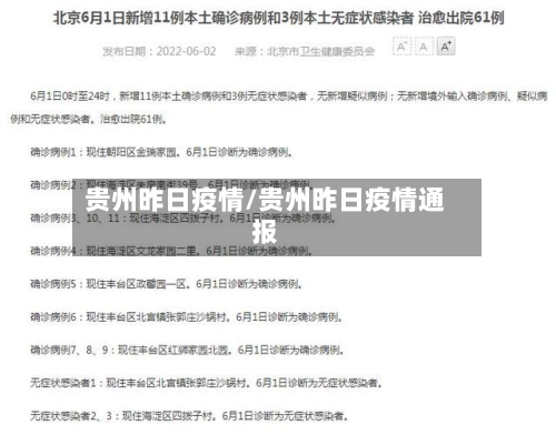 贵州昨日疫情/贵州昨日疫情通报-第1张图片