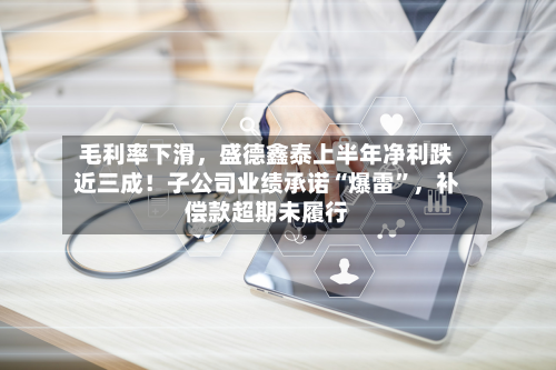 毛利率下滑，盛德鑫泰上半年净利跌近三成！子公司业绩承诺“爆雷”，补偿款超期未履行-第2张图片
