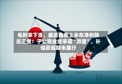 毛利率下滑	，盛德鑫泰上半年净利跌近三成！子公司业绩承诺“爆雷	”，补偿款超期未履行-第1张图片