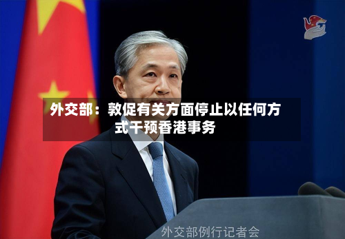 外交部：敦促有关方面停止以任何方式干预香港事务-第1张图片