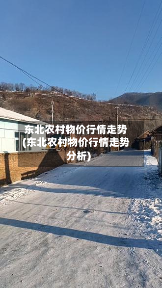 东北农村物价行情走势(东北农村物价行情走势分析)-第3张图片